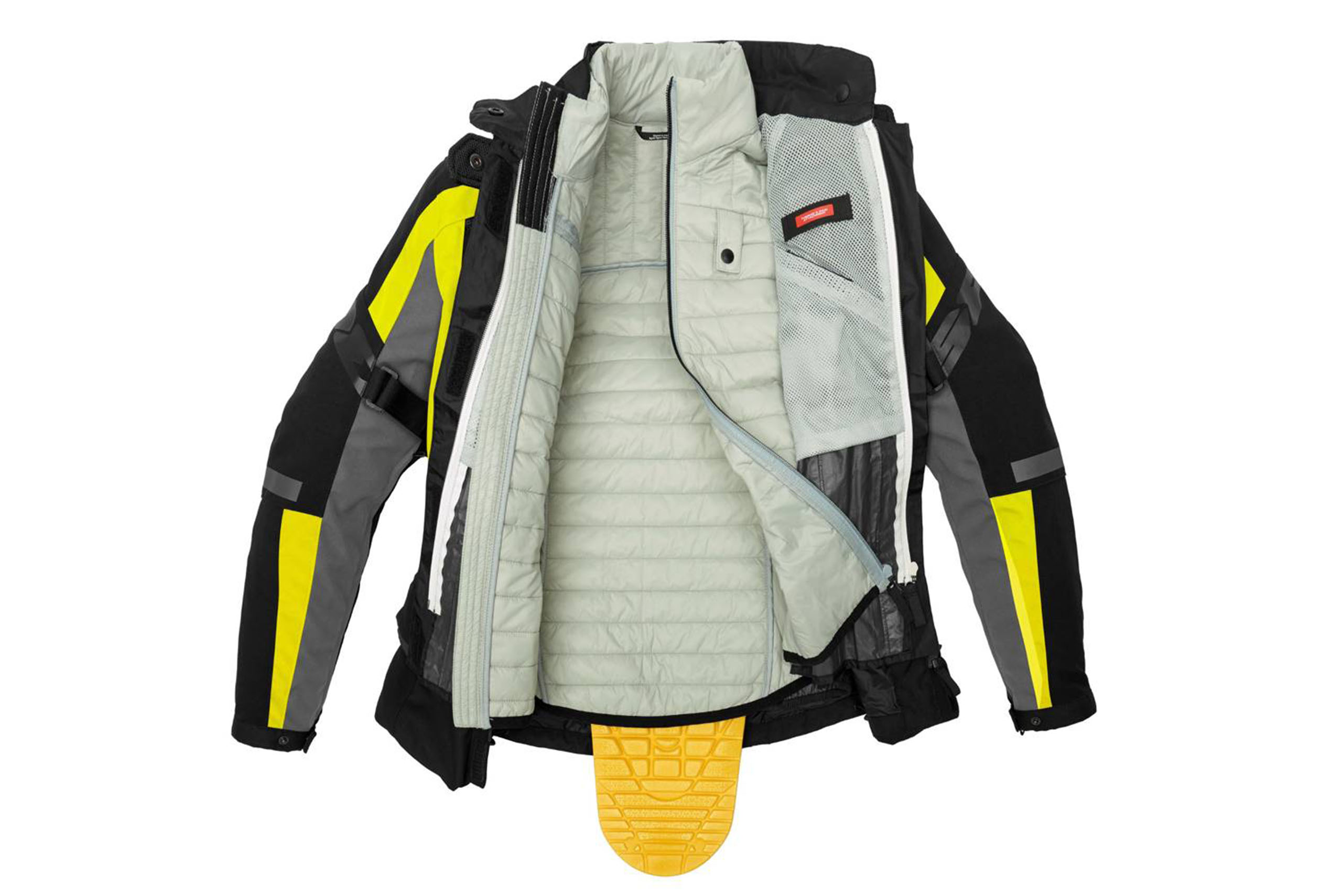 Kurtka damska Spidi 4Season Evo Lady fluo L Kolor czarny szary żółty