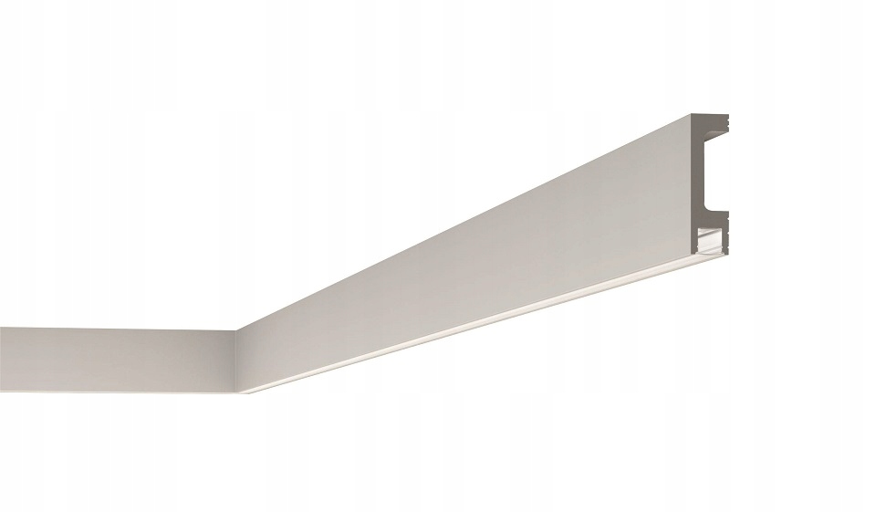 osvětlovací lišta Hard Led krytka 8 cm 2 m soklová štuková