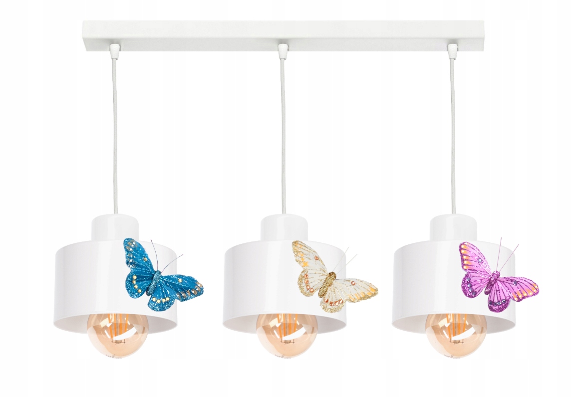 

Lampa Wisząca Sufitowa Regulowana Loft Motylek 3