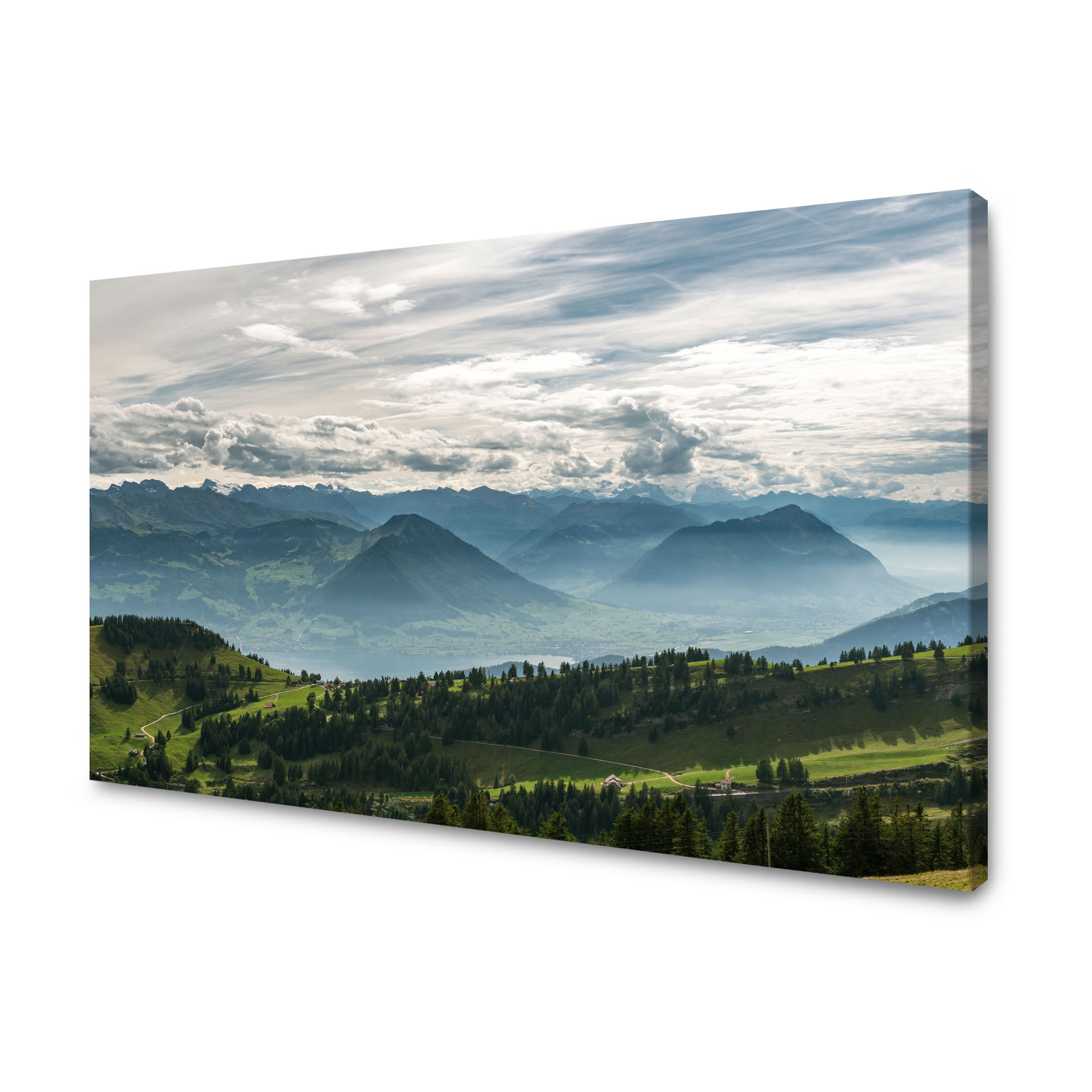Obraz na plátně Hory Mraky Příroda Lesy Příroda 120x70 cm