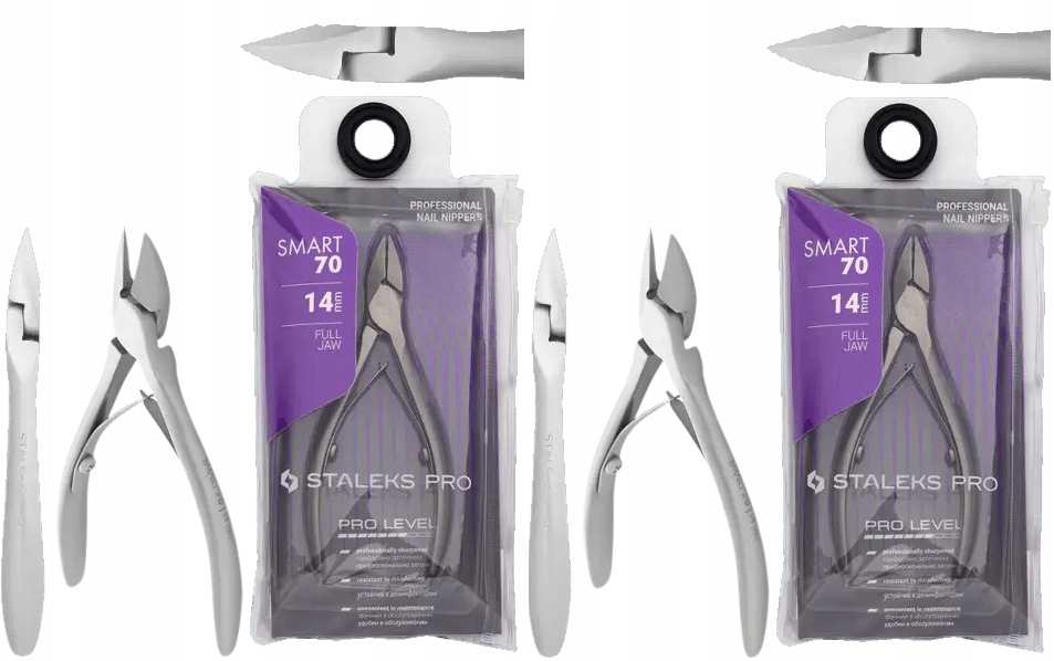 2 x Staleks Profesionální kleště na nehty Smart 70 14 mm Netupí se