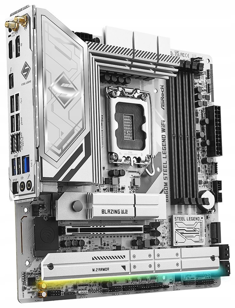 ASRock B860M Steel Legend WiFi Intel B860 LGA1851 4x DDR5 4x M.2
