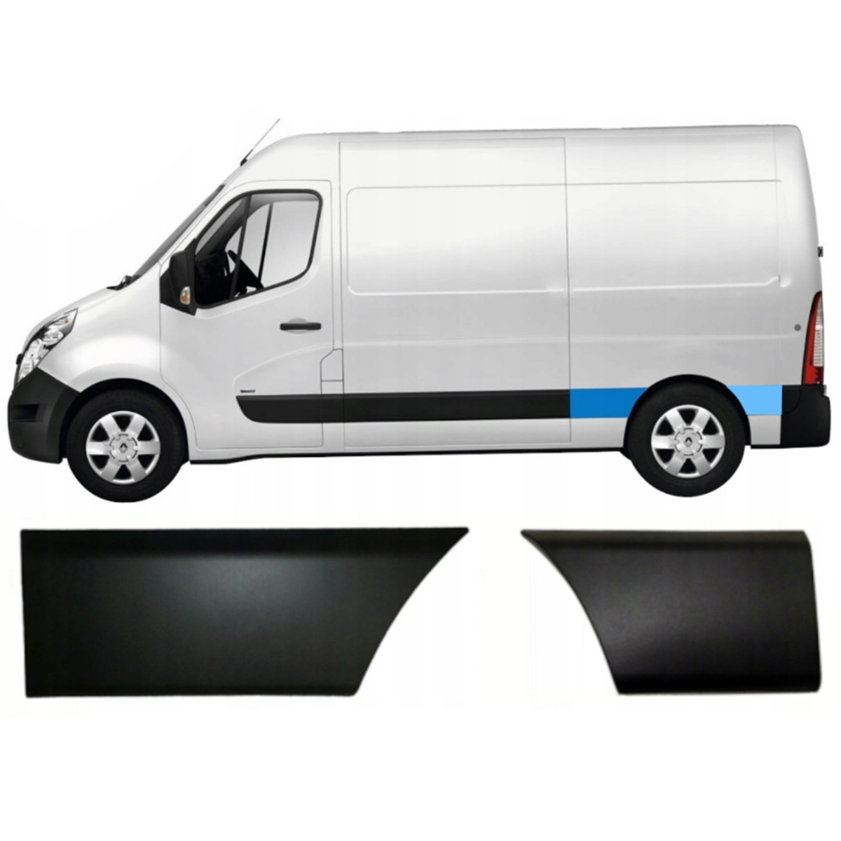 RENAULT MASTER 3 L2 LISTWY BOCZNE PRZED ZA KOŁEM L Producent części Dlaauta