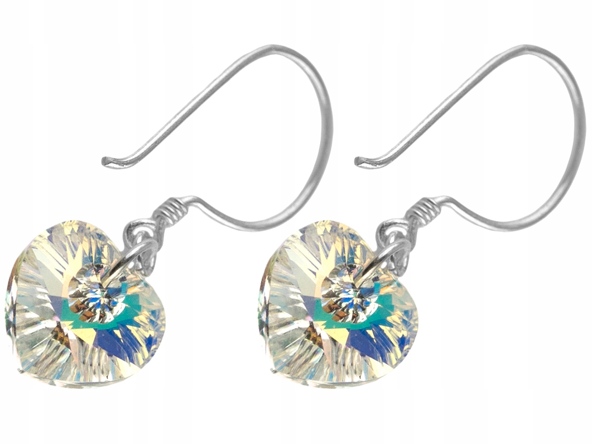 

Versil kolczyki wiszące serce Swarovski Srebro 925
