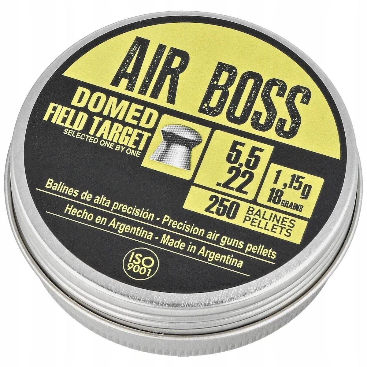 Śrut Diabolo Apolo Air Boss Domed Field Target 5.5 mm, 250 szt 1.15g/18.0gr