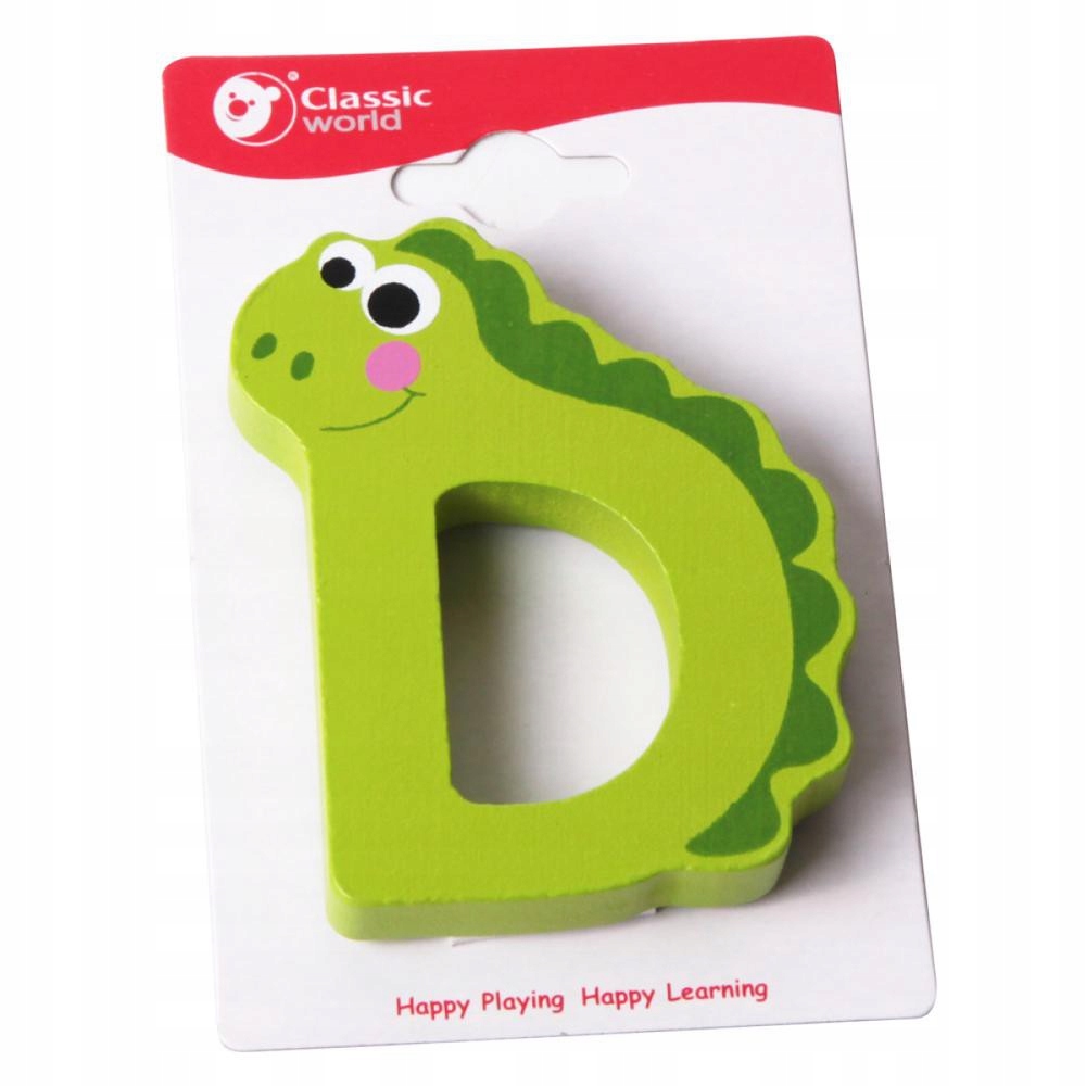 

Drewniana Literka D Nauka Alfabet Classic World