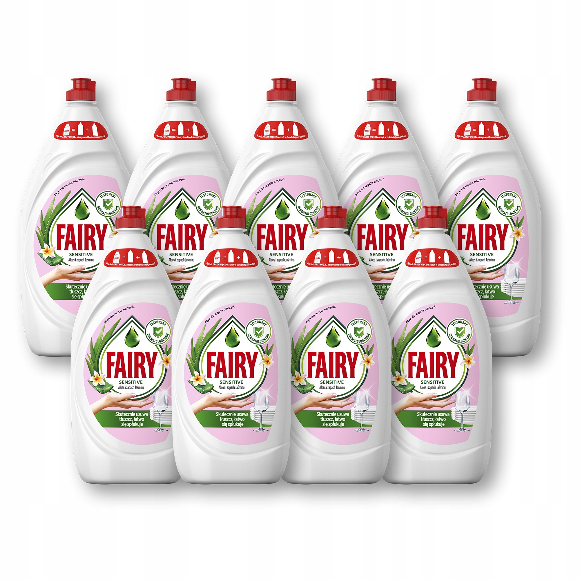 Fairy Płyn do naczyń Aloes Jaśmin Zapas 9x1,35L