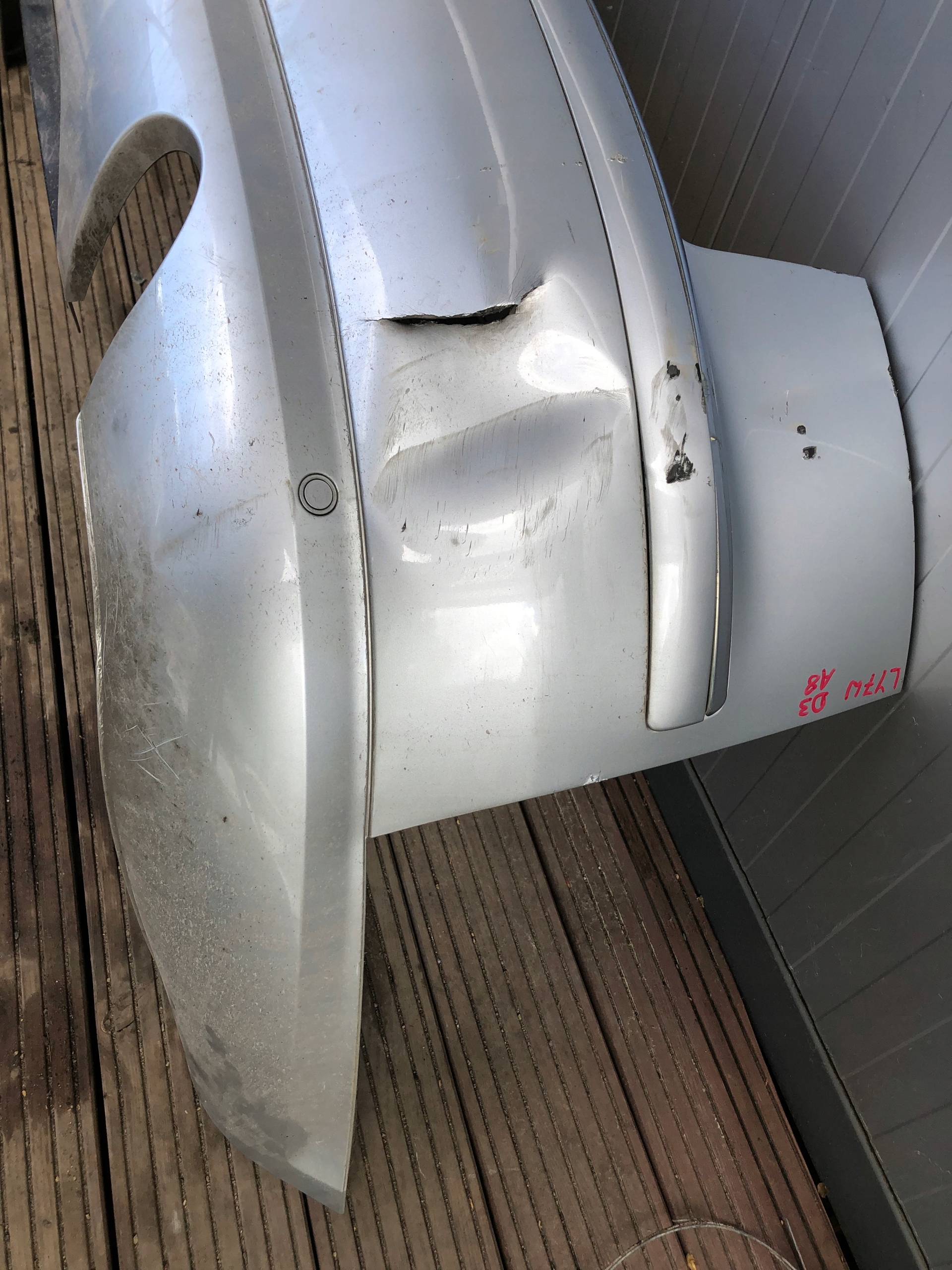 AUDI A8 D3 complete bumper rear part PDC LY7W