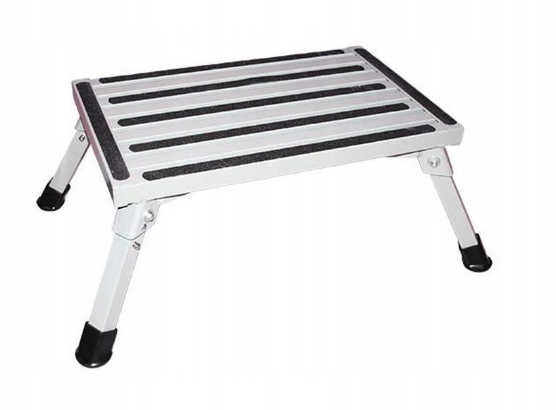 Gradino Pieghevole BRUNNER Go Step NG - Alluminio, Antiscivolo, Portata 120 Kg