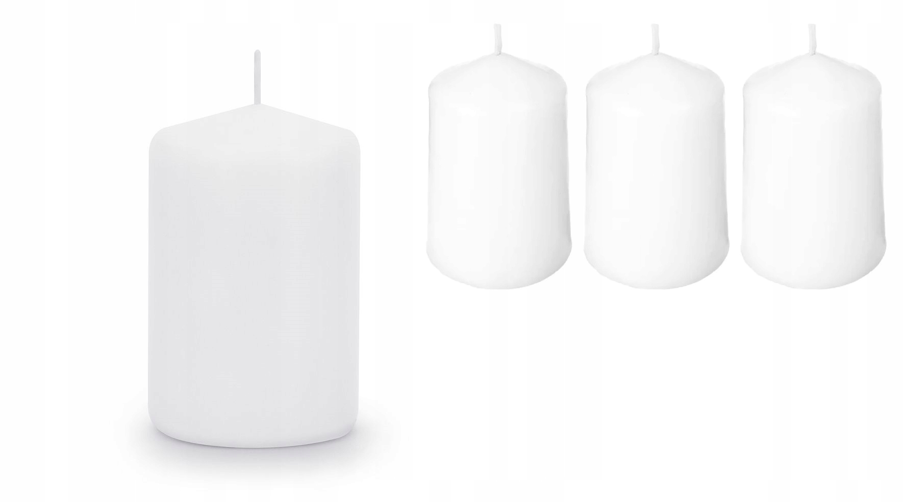 

Świeca walec biała Bispol sw50/100