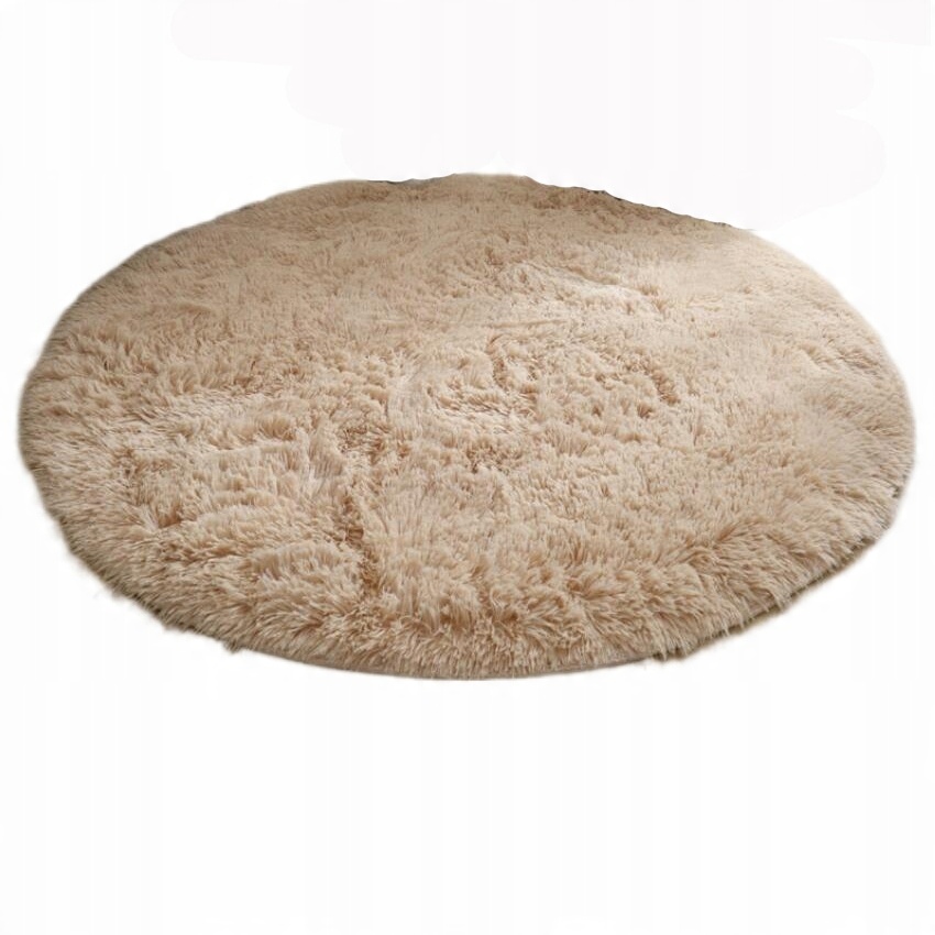 

Dywan Do Salonu Sypialnia Pluszowy 120CM Okrągły