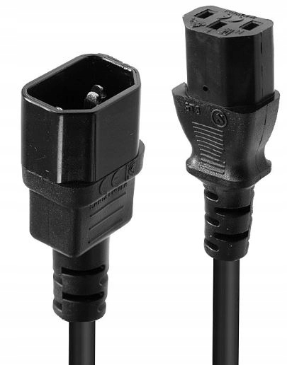 

Kabel przedłużacz zasilający Iec C14 C13 0,5m