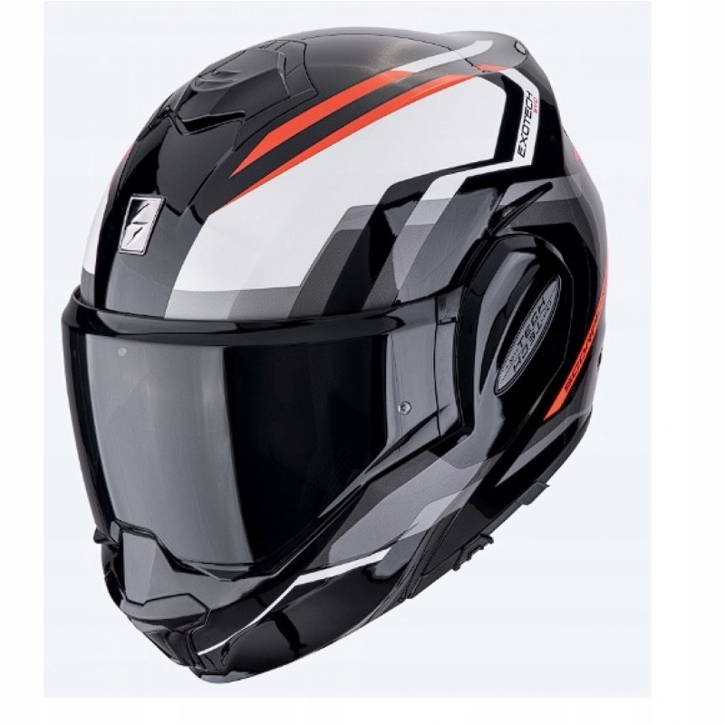 Scorpion Čeľusťová Prilba (čeľusť Dozadu) Exo-tech Furio Čierna/červená Farba Č