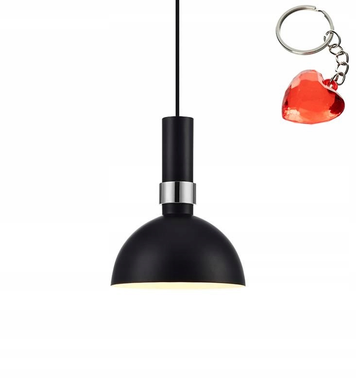 Černá Kovová Závěsná Lampa Larry Markslojd Minimalistický Styl Bonus