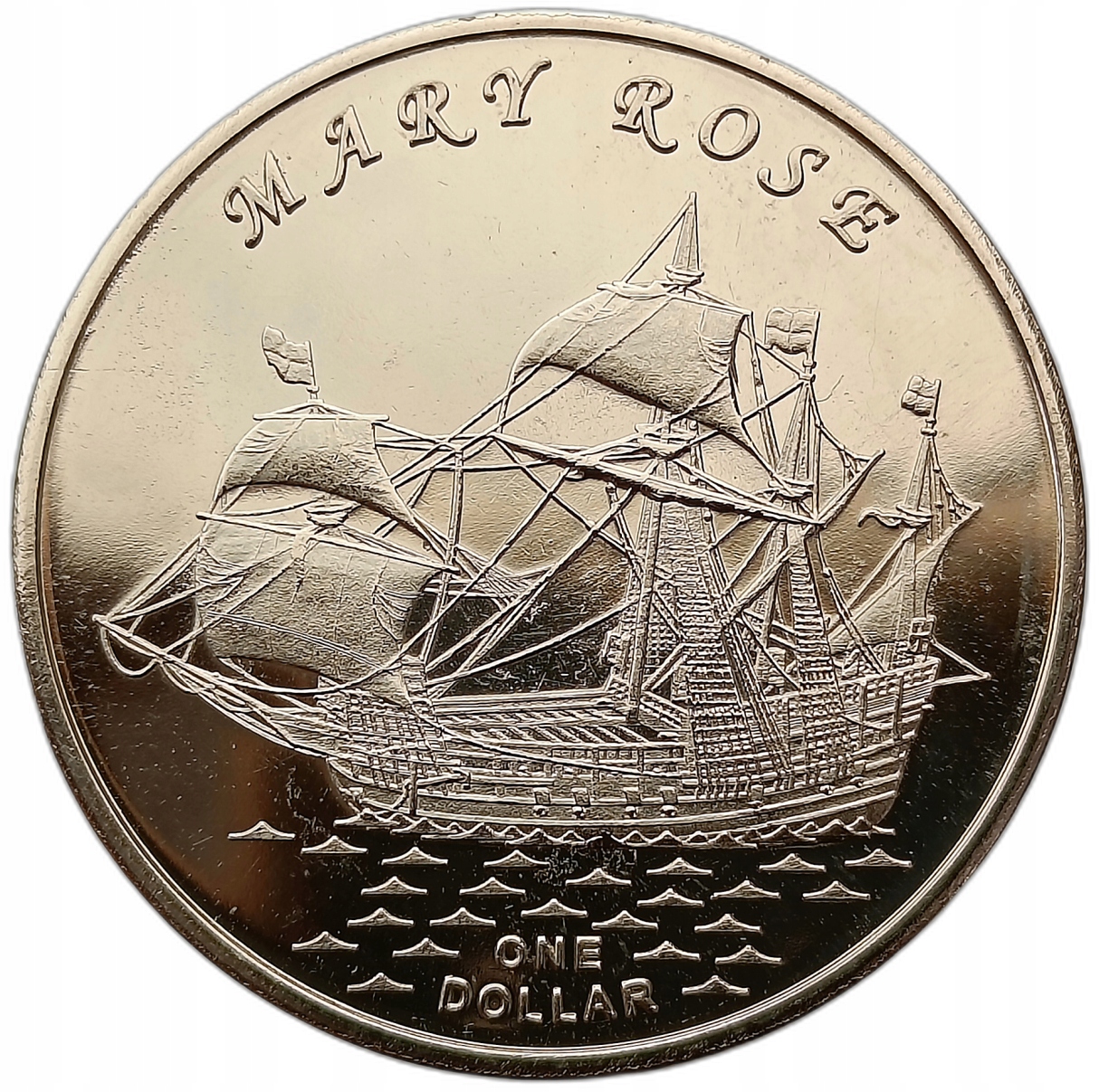 GILBERT ISLANDS - KIRIBATI 1 DOLLAR 2015 STATEK ŻAGLOWIEC - MARY ROSE UNC