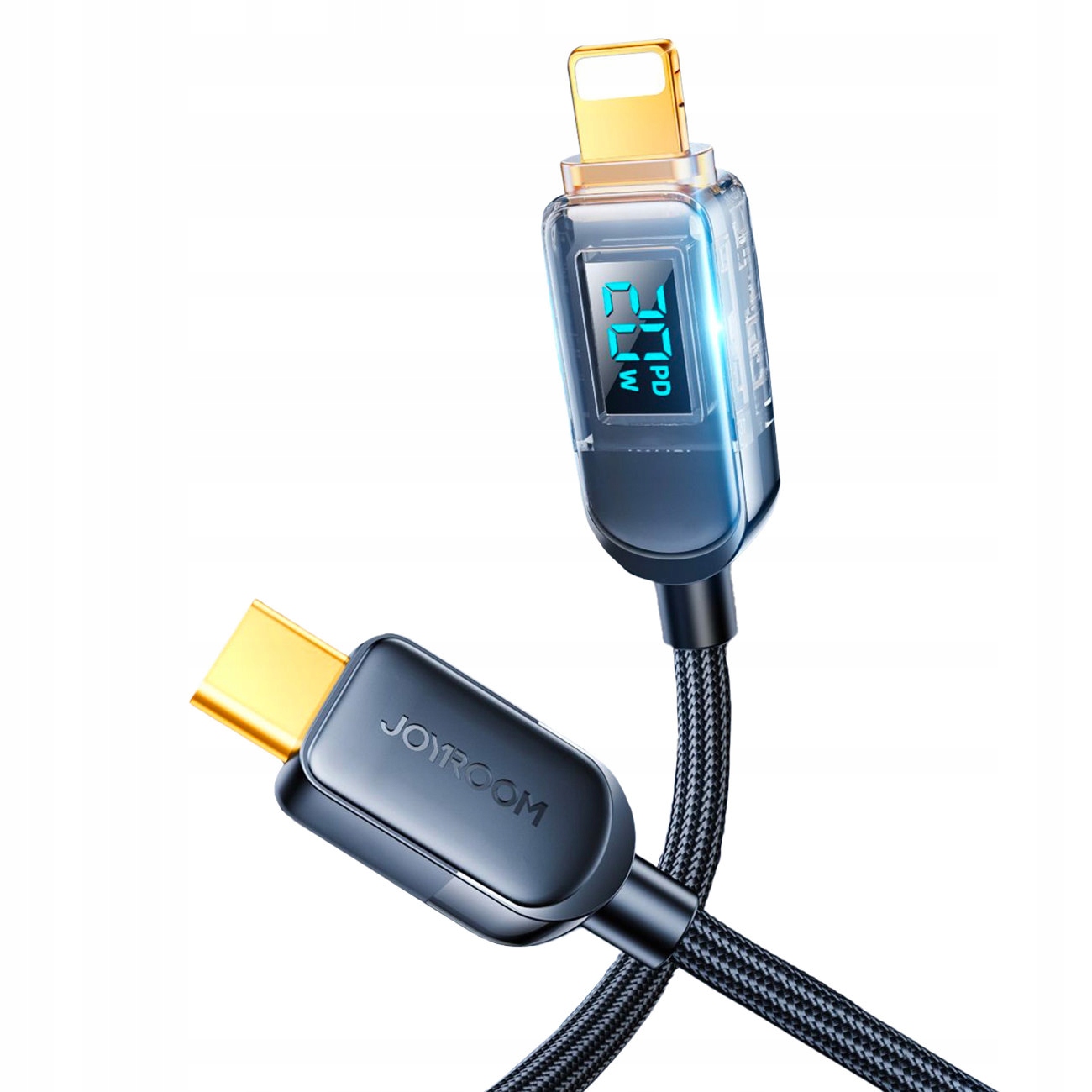 Kabel Joyroom A4 Usb- C Lightning 20W 1. 2m z wyświetlaczem czarny
