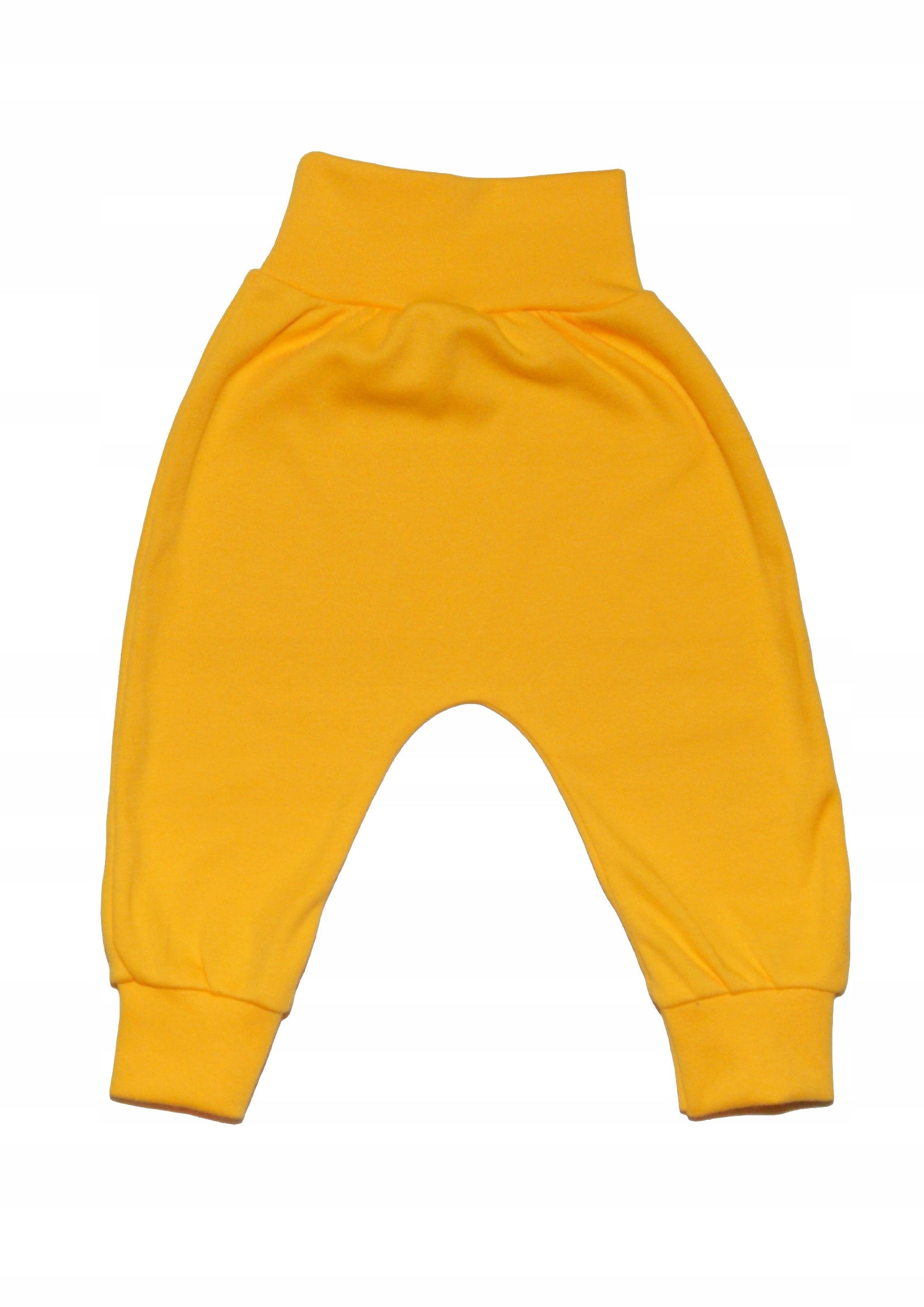 

Spodnie bezuciskowe Basic żółte 80