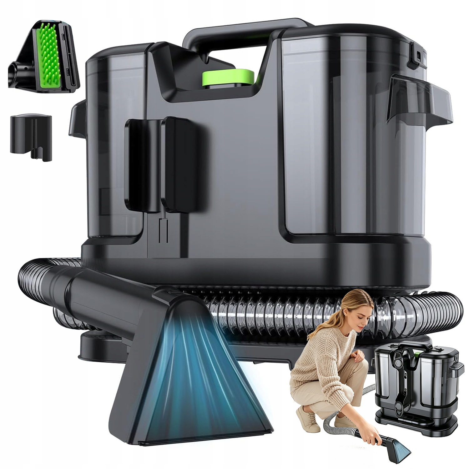 Tepovač Na Mokré A Suché Koberce Sada 450 W 13.5 Kpa
