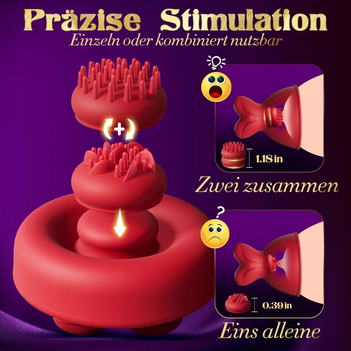 5-IN-1 BRUSTSTIMULATOREN Dla Kobiet Masażer Z 10 Trybami Wibracji — miniatura 6