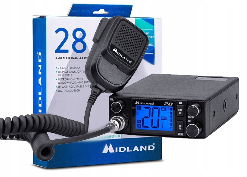 Radio Cb Midland 28 Multistandard 12/24V Vox