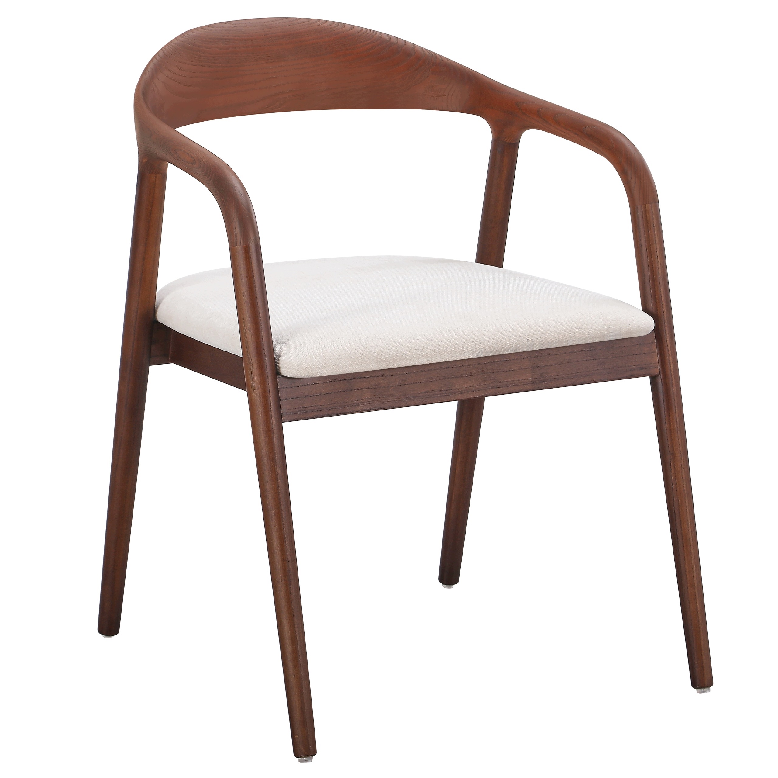 Designerskie Krzesło Drewniane Natural Hawana do Salonu Jadalni Zaokrąglone
