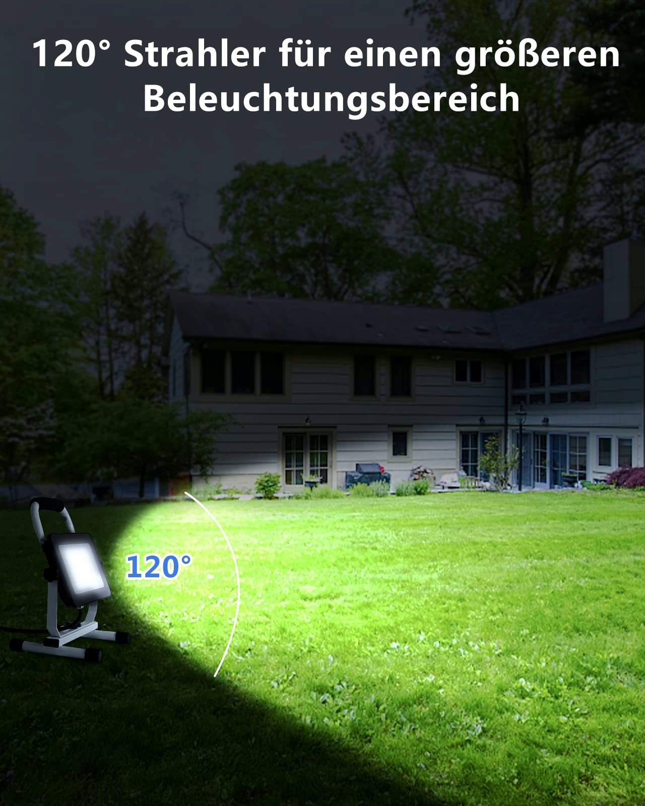 JOYDEER 4000 Lumen LED Lampa Robocza 40W Wodoodporna Z Regulacją — miniatura 11