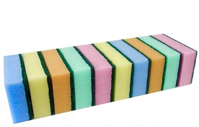 Zmywak Kuchenny Gąbka do Mycia Naczyń 10 szt