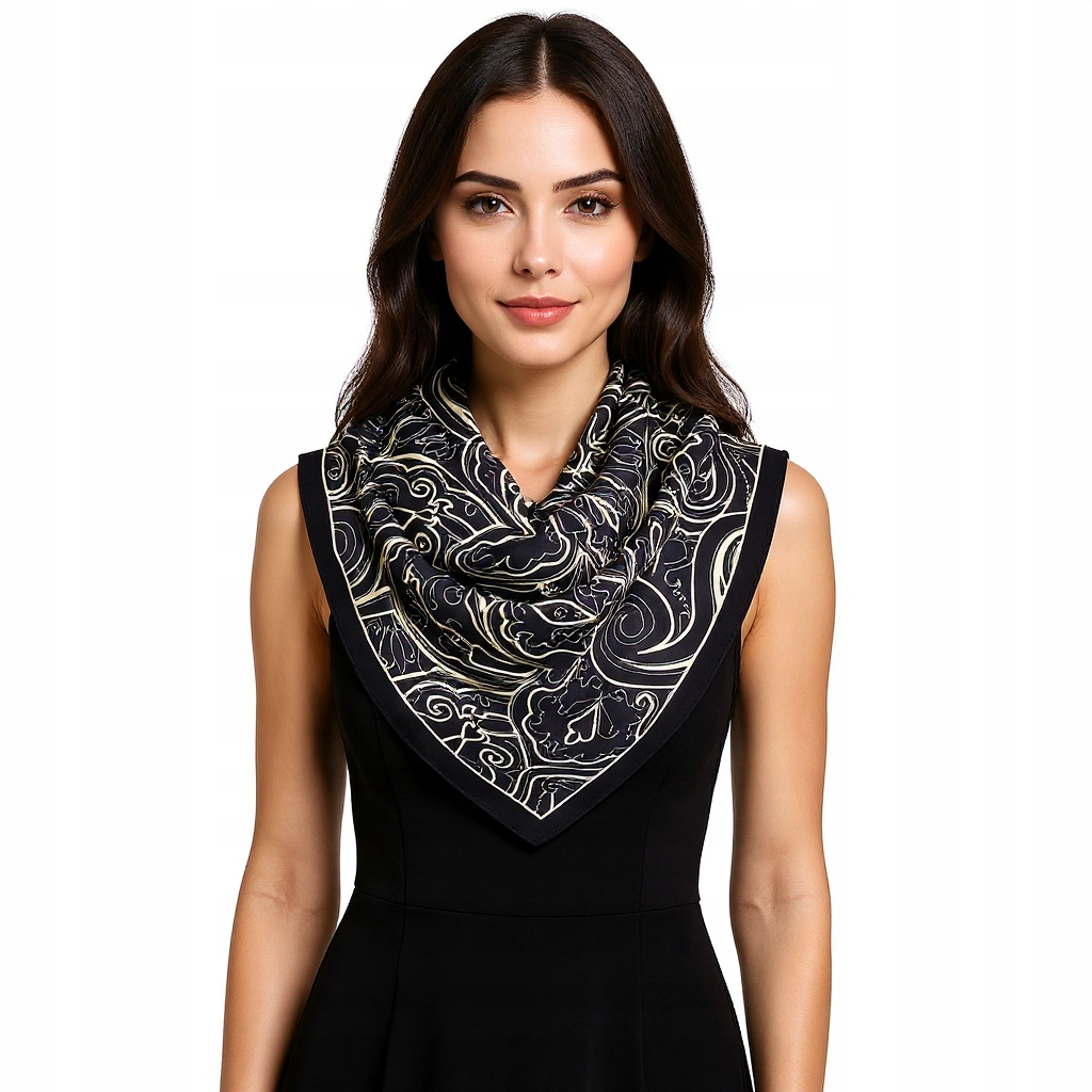 Hedvábný Šátek 100% Přírodní Hedvábí, Morušová Barva, Značka Kvality