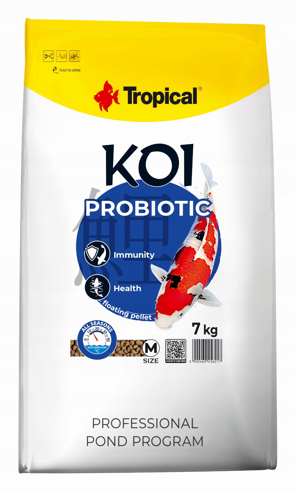 

Tropical Koi Probiotic Pellet M 7KG Pokarm Premium