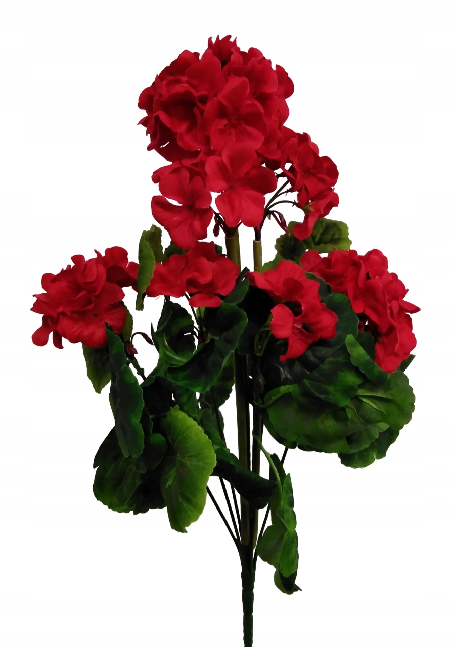

Pelargonia sztuczne kwiaty Bukiet gałązka 46 cm