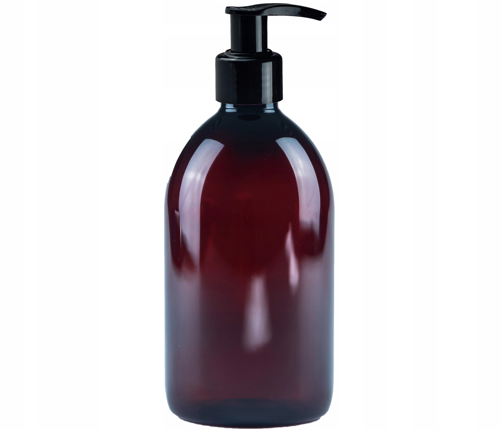 

Butelka 500ml z pompką, Pet, 28/410, Brązowa