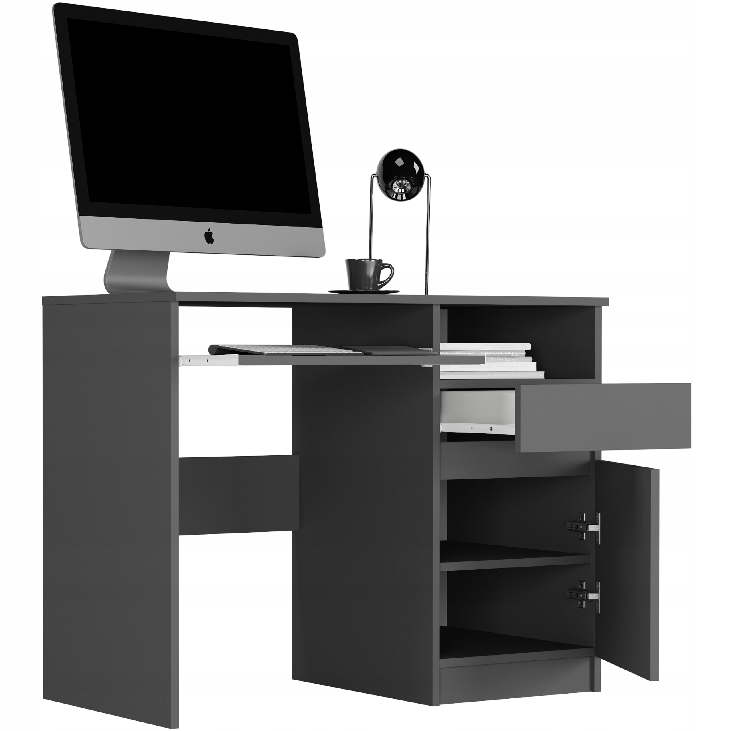 Meble biurko komputerowe stolik 96cm N-35 ANTRACYT