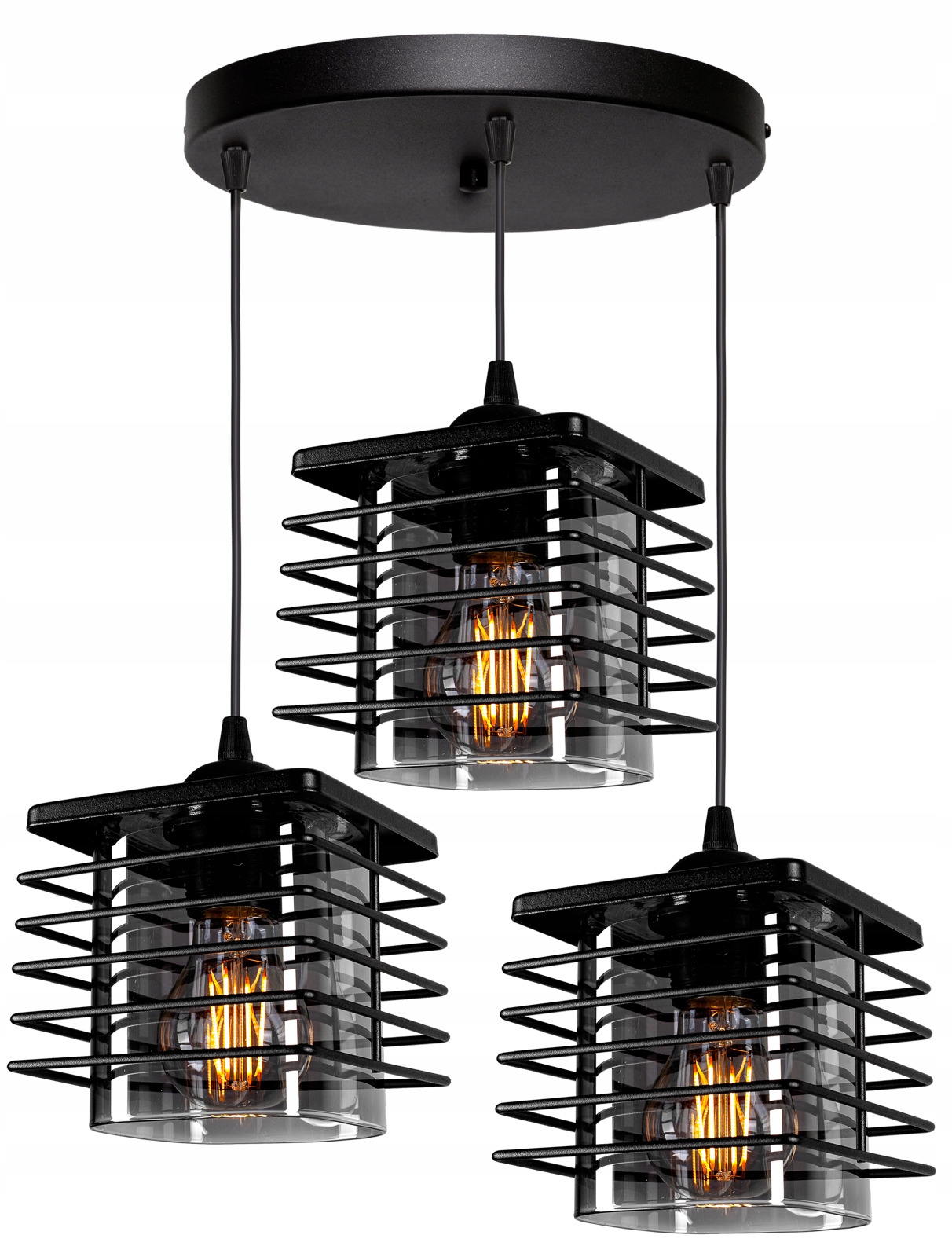 

Nowoczesna Szklana Lampa Wisząca Sufitowa Loft Led