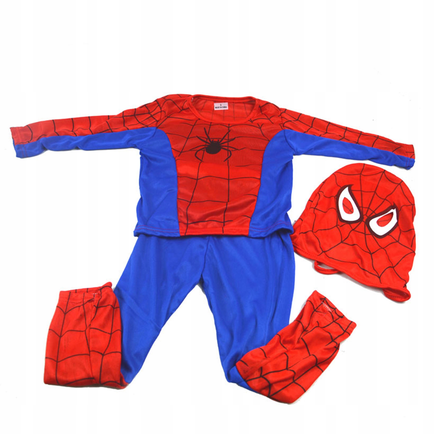 SPIDERMAN STRÓJ PRZEBRANIE DLA DZIECI MASKA RĘKAWICA WYRZUTNIA 122-128 4w1 Marka Toys
