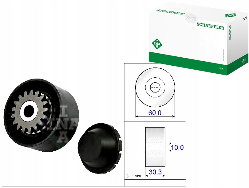 INA531 0811 10 Rolka Paska Vícedrážková Renault 1,2 Asistent řidiče #33