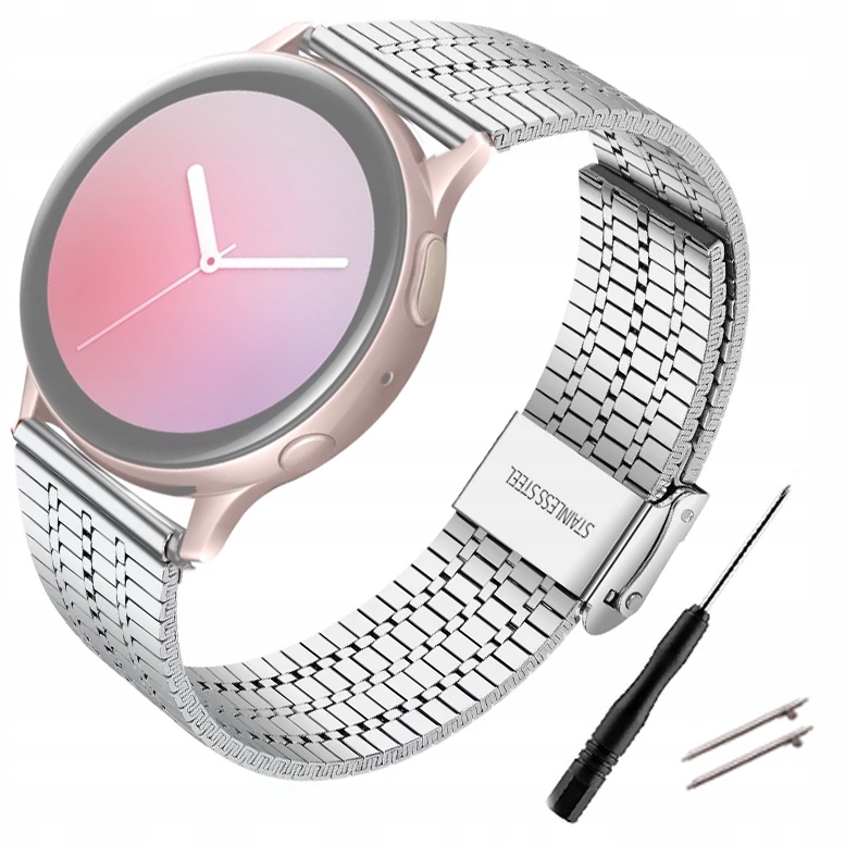 

Bransoleta Pasek Smartwatch 20MM Stal Srebrny Prem