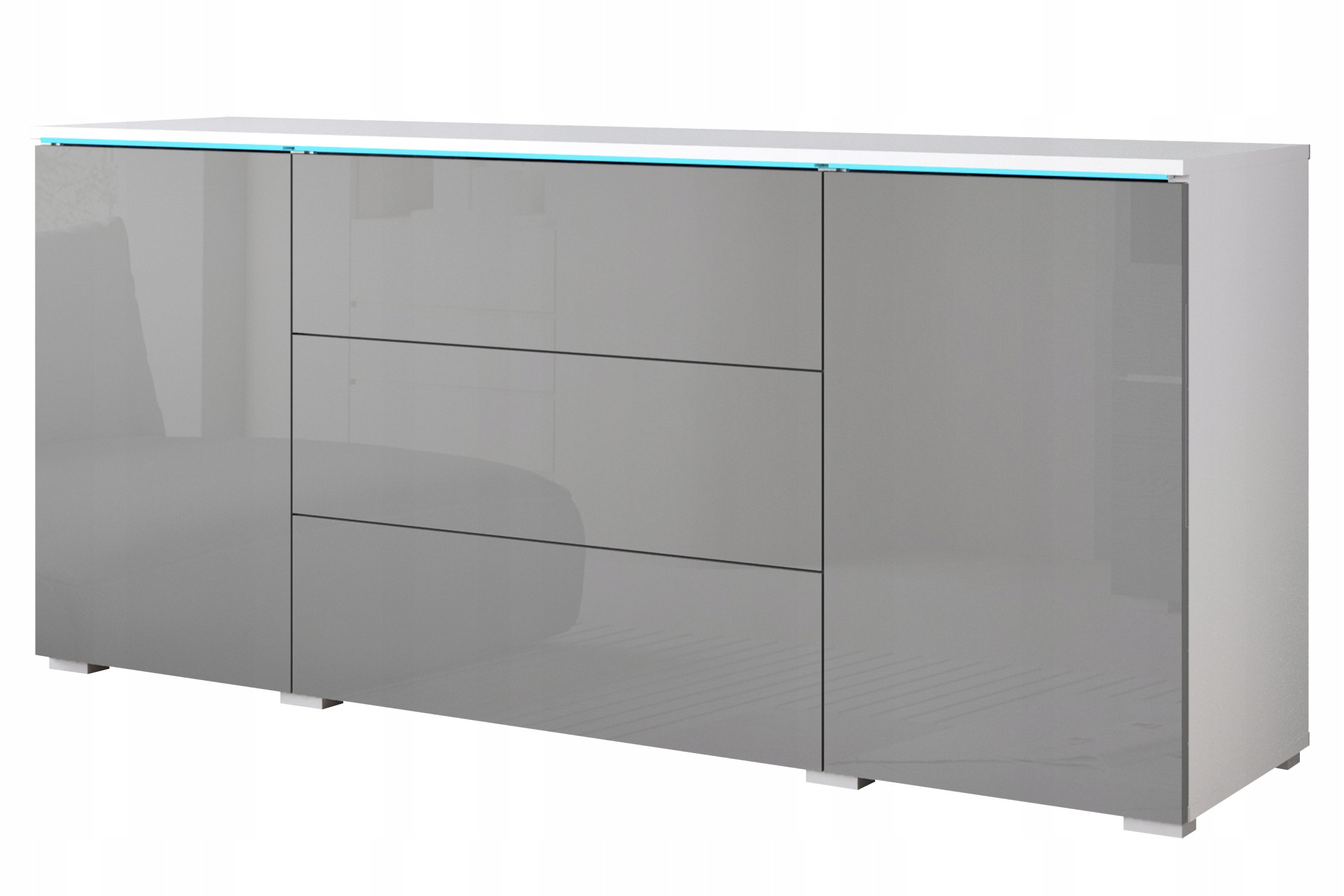 Dvoudveřová komoda se zásuvkami Vera 150 cm s nastavitelnými policemi