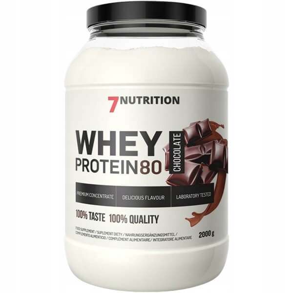 7Nutrition Whey Protein 80 Wpc protein 2000 g čokoládový