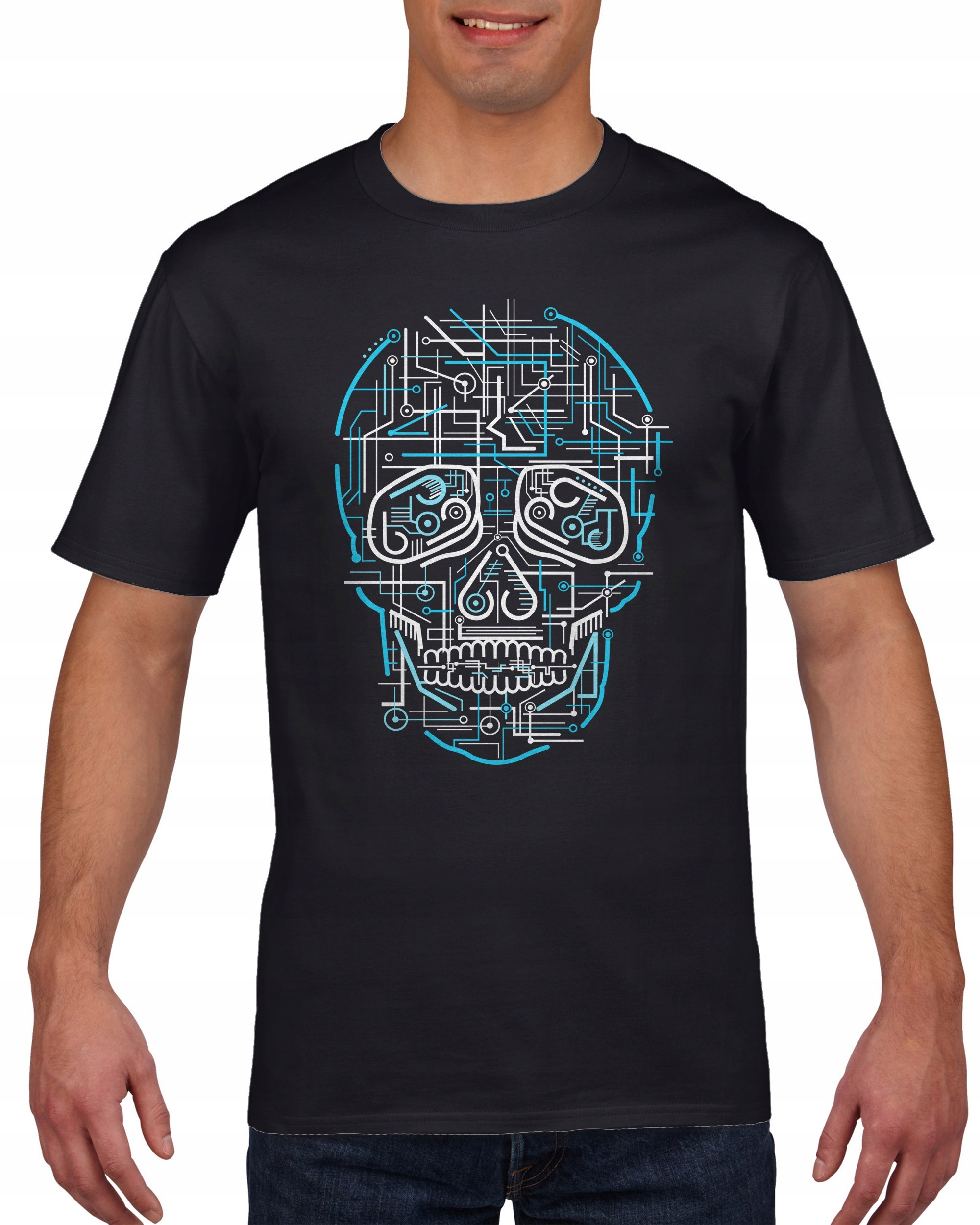 

Koszulka męska Czaszka Neon Uklad Scalony M