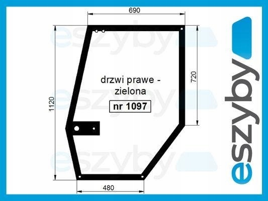 sklo Case Maxxum dveře pravé