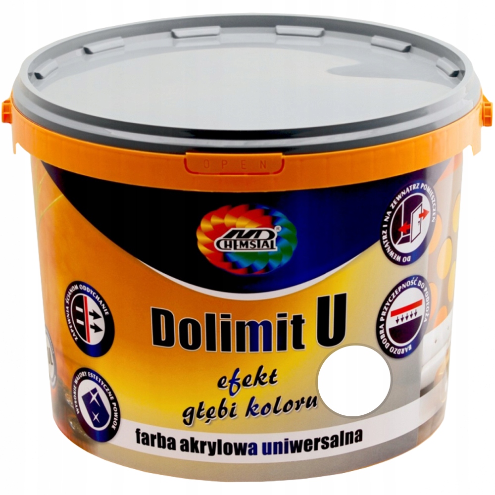 Chemstal Dolimit U Farba akrylowa uniwersalna Biały 10L