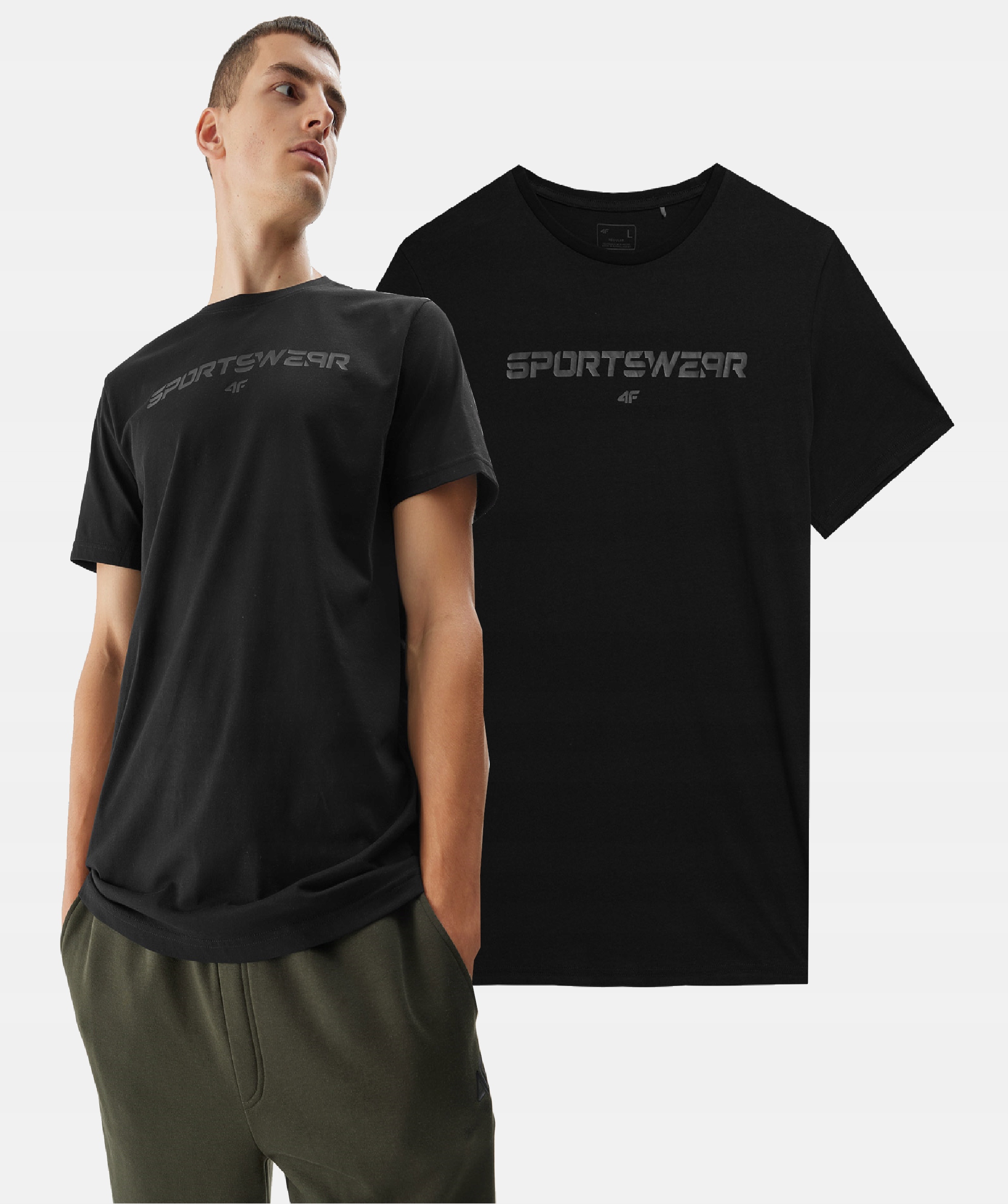 T-SHIRT MĘSKI 4F KOSZULKA SPORTOWA BAWEŁNIANA