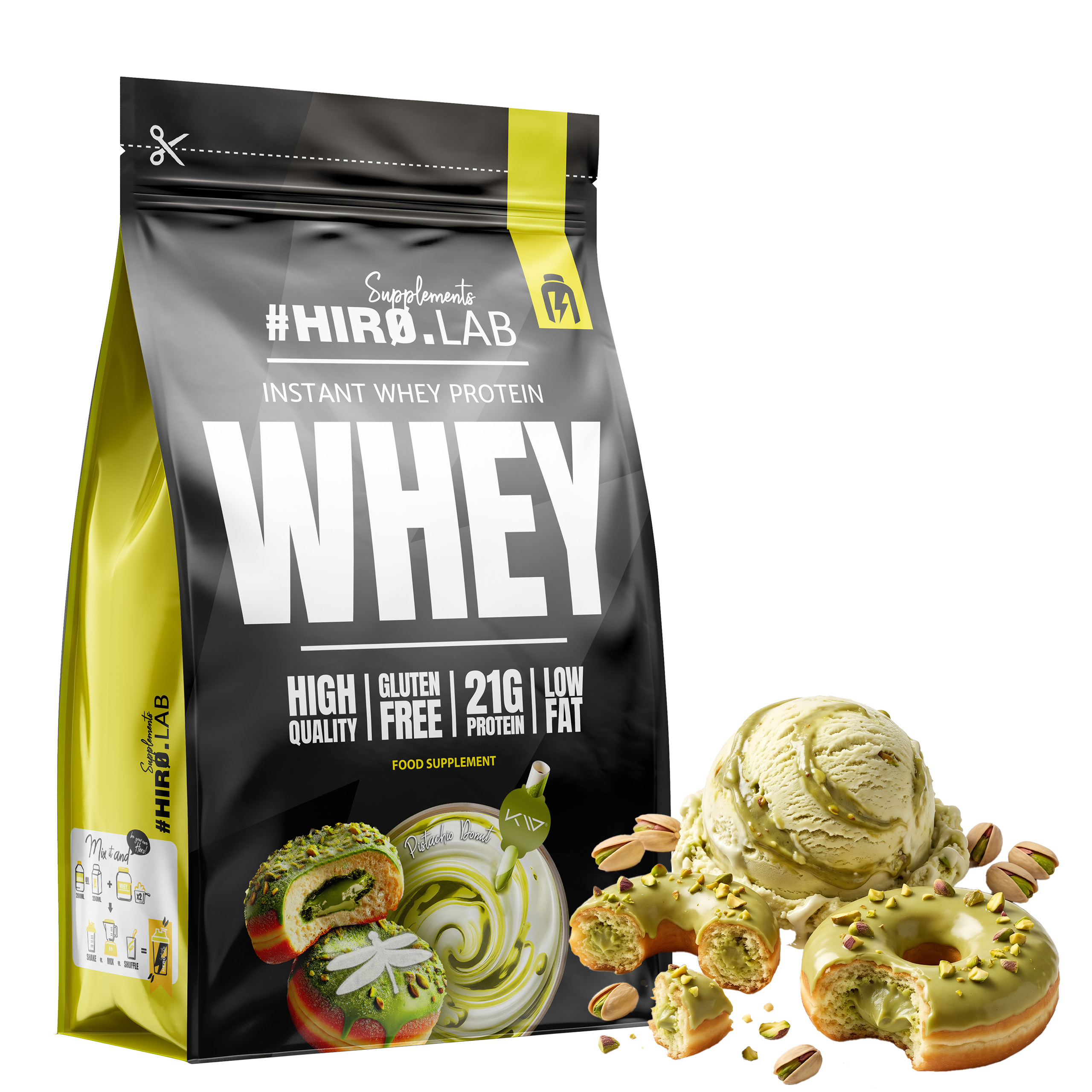 Syrovátkový Protein Wpc Instant Whey Protein 700 50 g Pistácie Hiro.Lab