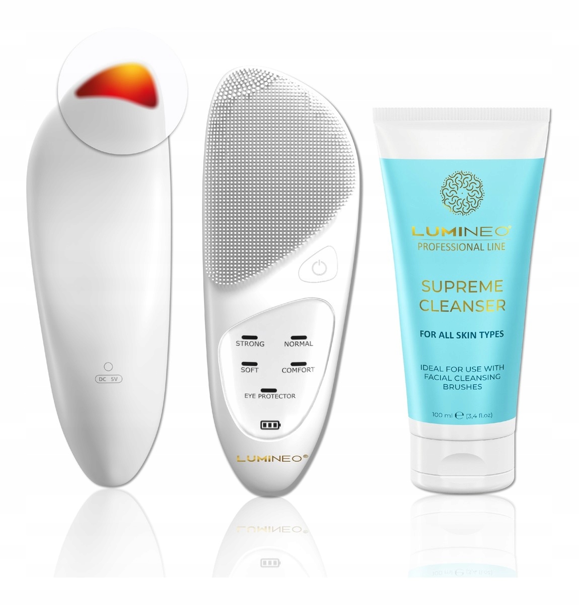 Lumineo Professional Line Kartáček na obličej sonic thermo brush Gel