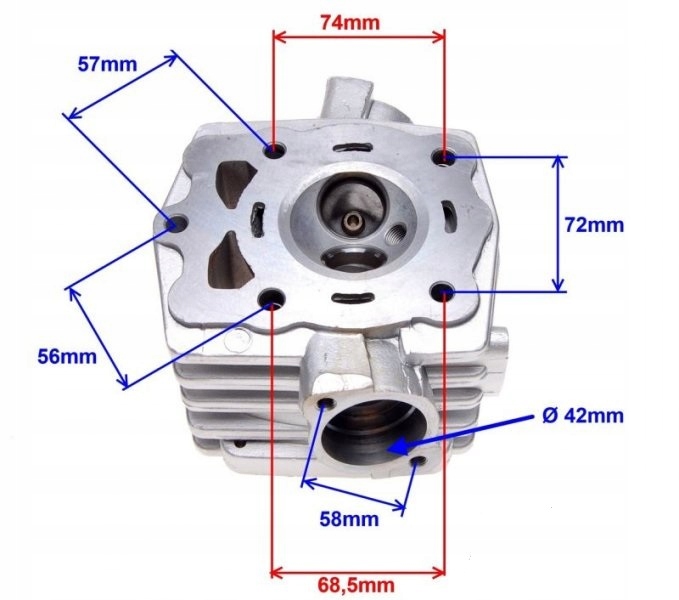 Bashan 200 ATV Loncin - Głowica kompletna Producent inny