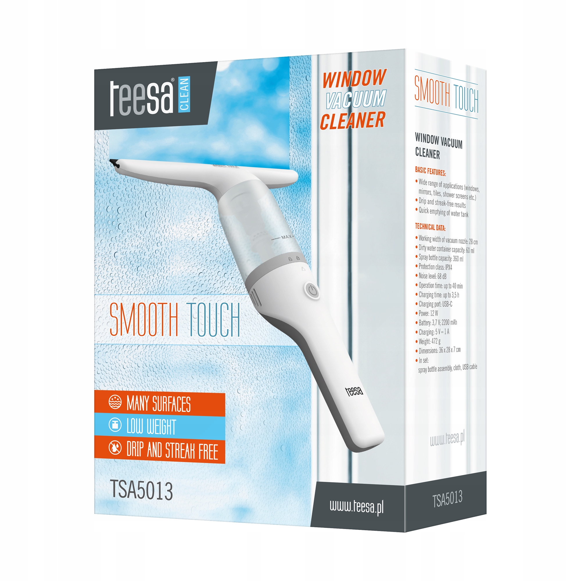 Teesa Čistič oken Teesa Smooth Touch TSA5013