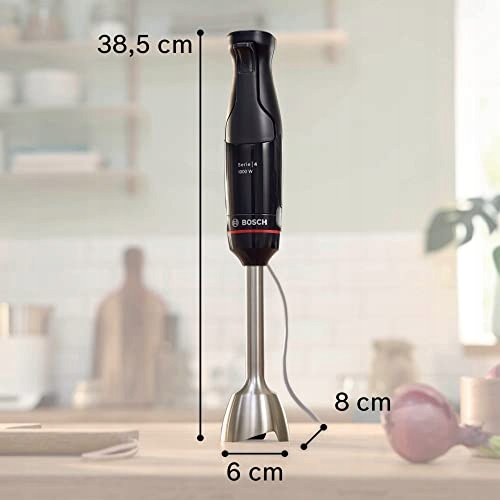 BOSCH Blender Ręczny ErgoMaster Serie 4 1000W Stal Nierdzewna Czarny — miniatura 3