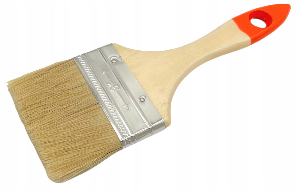 12x PĘDZEL MALARSKI PŁASKI PROSTY 75MM UNIWERSALNY Kształt pędzla płaski prosty