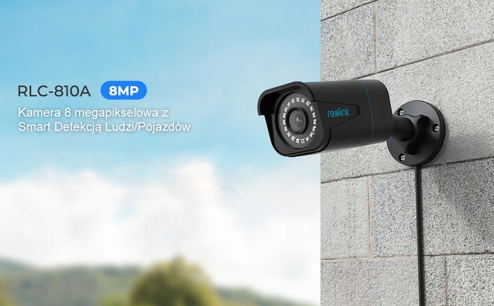 Kamera IP Reolink RLC-810A czarna 8MP Technologia IP