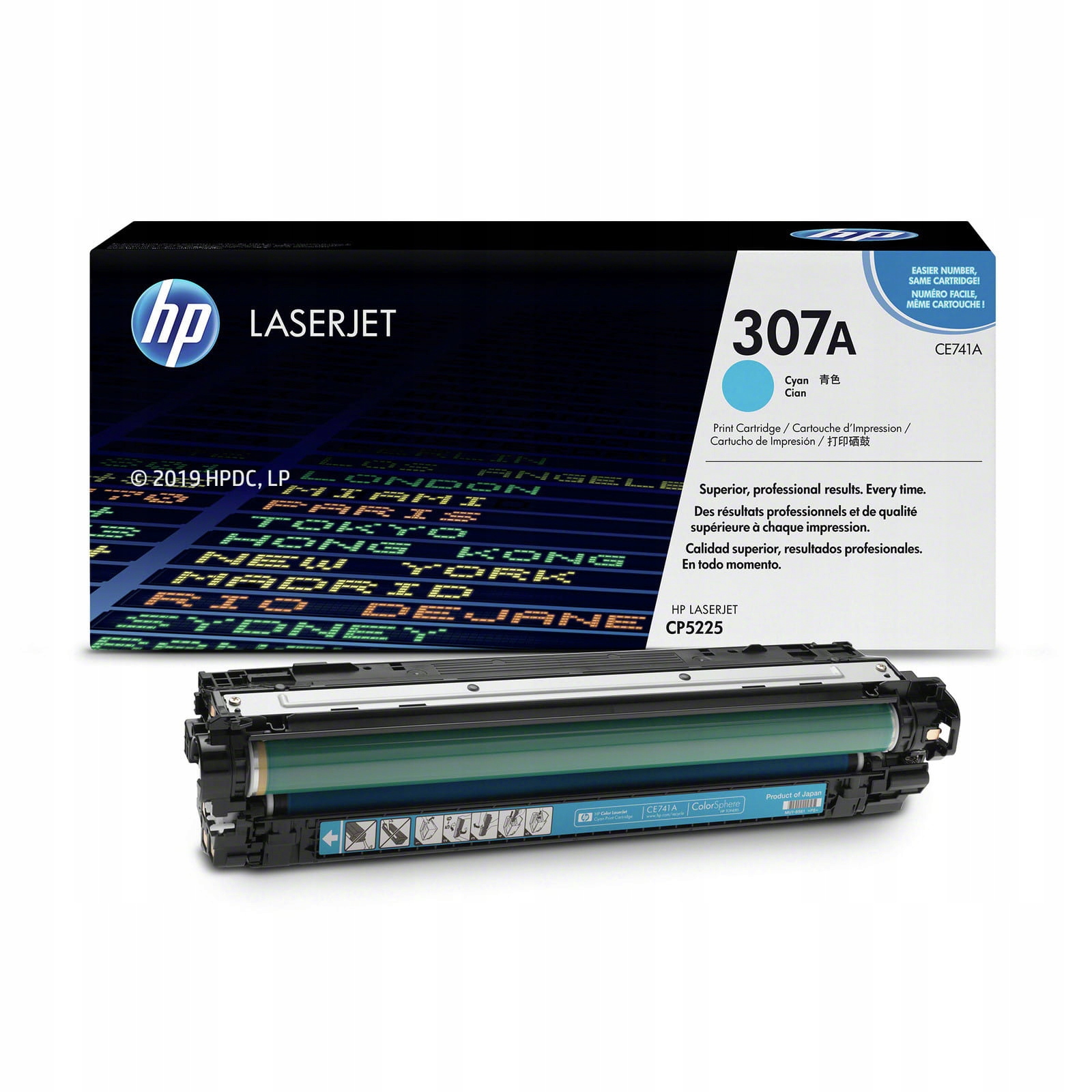 Toner Hp 307A CE741A Cyan CP5225 Oryginał